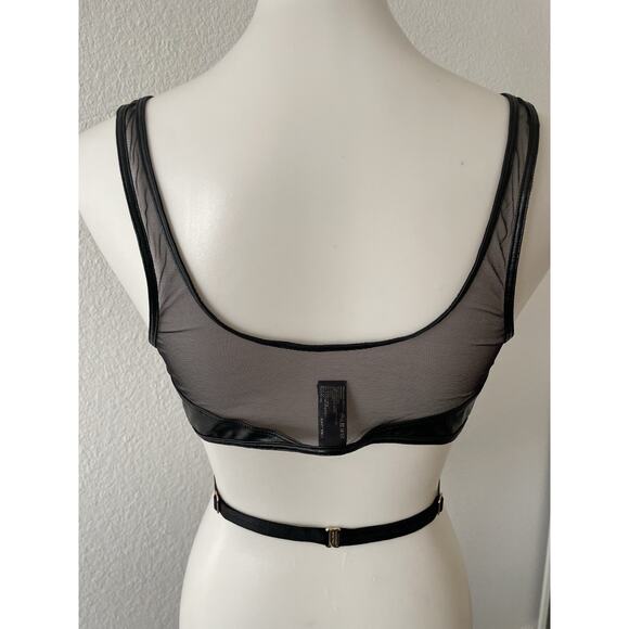 Honey Birdette Bra Emily Strappy Cross Front Sheer Mesh Lingerie - Picture 8 of 16